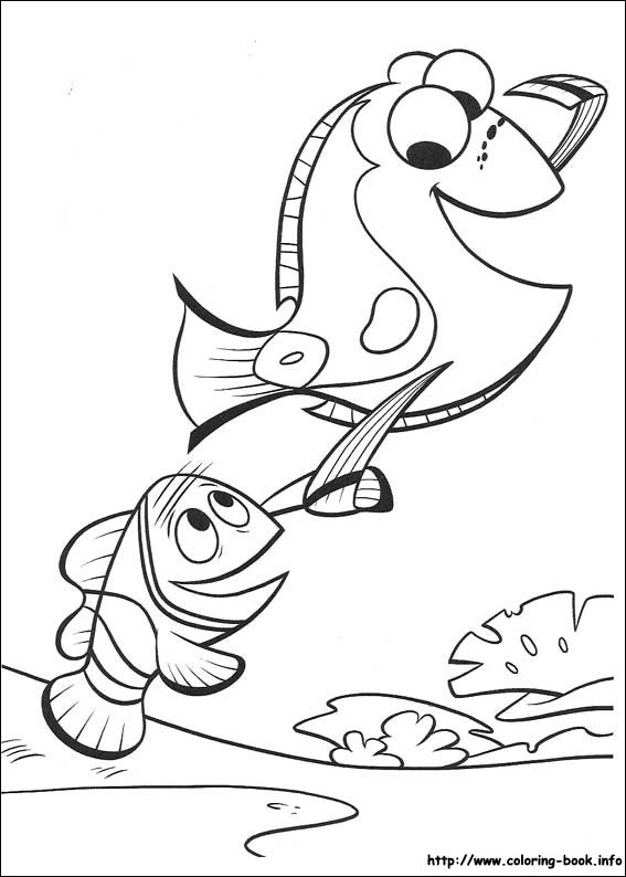 Finding Nemo coloring picture